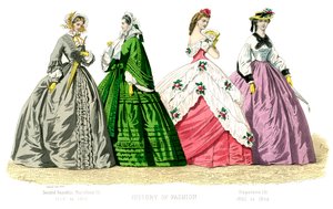 フランスの衣装：第2共和国、ナポレオン3世、1882年 作： Unbekannt