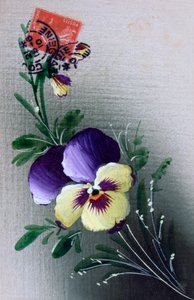 フランスの花のポストカード、c1900 作： Unbekannt
