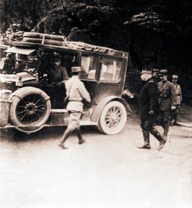 フランスの将校と車両、c1914-c1918。 作： Unbekannt