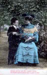 フランスのロマンチックなポストカード、c1900 作： Unbekannt