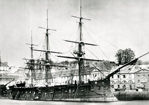 フランス軍艦、海、1868 作： Unbekannt