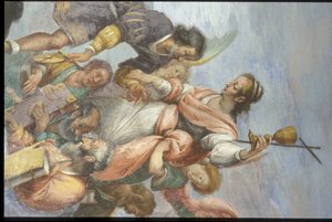イタリア、リグーリア州ジェノバ、ロメリーノ宮殿のフレスコ画