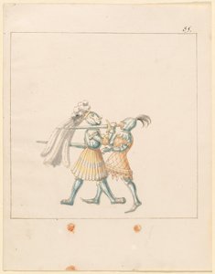 Freydal、マクシミリアン1世皇帝の馬上槍試合とトーナメントの本：戦闘...プレート165、c1515。 作： Unbekannt