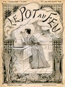Le Pot au Feuの表紙、1896年7月15日 作： Unbekannt