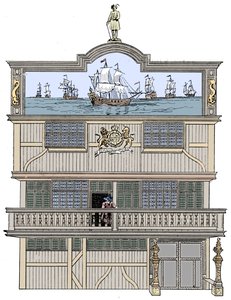 古い東インド家の前、ロンドン、1894 作： Unbekannt