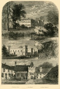 1798年、1878年にフラム宮殿。 作： Unbekannt