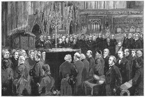 チャールズダーウィンの葬儀、イギリスの博物学者、1882年
