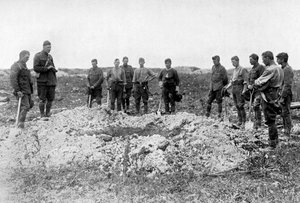 西部戦線の葬儀、第一次世界大戦、1916年、c1920 作： Unbekannt