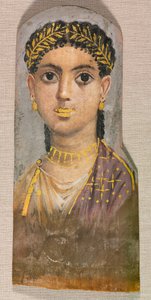 若い女の子の葬祭の肖像、c。 AD 25-37。 作： Unbekannt