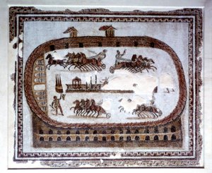 ゲーム、カルタゴのローマ時代のモザイク、紀元2世紀
