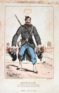 ガルドモビールドラセーヌ、パリ包囲戦、1870年-1871年 作： Unbekannt