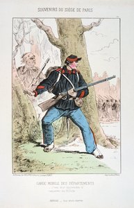 ガルドモビールデパーパートメント、パリ包囲戦、1870年-1871年 作： Unbekannt