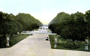 ハンプトンコート宮殿の庭園、ロンドン、20世紀。 作： Unbekannt