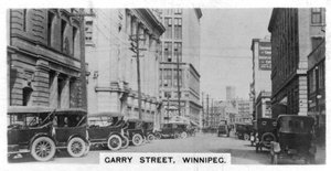 Garry Street、ウィニペグ、マニトバ州、カナダ、c1920s 作： Unbekannt