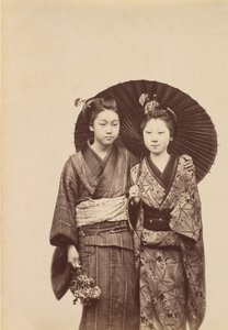 [Geisha Girls]、ca。 1880年。 作： Unbekannt