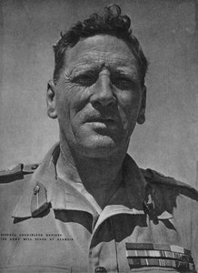 オーチンレック将軍は軍がアラメインに立つことを決定した、1942年1944年 作： Unbekannt