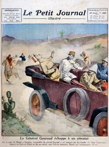 グラウ将軍、ダマスカスからクナイトラへのルートで暗殺未遂、1921年