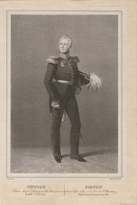 1822年、サンクトペテルブルクの警察署長、イヴァンサヴィクゴルゴリ将軍 作： Unbekannt
