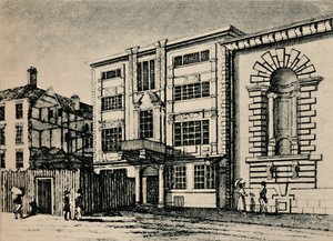 一般郵便局、1793年頃-1928年、ロイズコーヒーハウスに隣接する建物を表示 作： Unbekannt