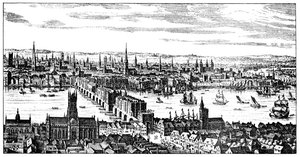 ロンドンの概観、1666、1909 作： Unbekannt