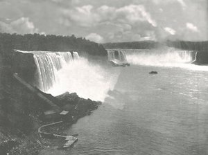 ナイアガラフォールズの全景、1895年。 作： Unbekannt