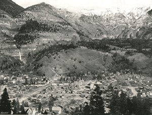 1895年、米国のユーレイとロッキー山脈の概観。 作： Unbekannt