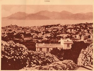 1930年、カンヌのペゾから見た全体図。 作： Unbekannt