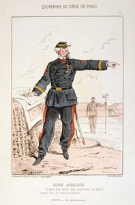 補助魔神、パリ包囲戦、普仏戦争、1870年から1871年。 作： Unbekannt