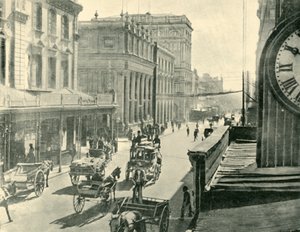 ジョージストリート、シドニー、1901年。 作： Unbekannt