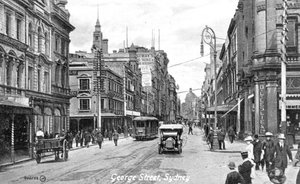 ジョージストリート、シドニー、オーストラリア、c1900s 作： Unbekannt