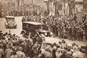 ジョージ6世とエリザベス女王がバッキンガム宮殿を離れ、1937年にウィンザーで休暇を過ごす 作： Unbekannt