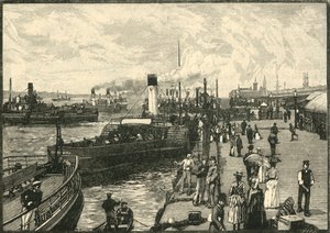 ジョルジュランディングステージ、1898年。