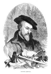Georgius Agricola、16世紀ドイツの医師、鉱物学者、冶金学者 作： Unbekannt