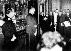 ヴィシーフランスのドイツ大使、オットーアベッツ氏、記者会見、1940年12月15日