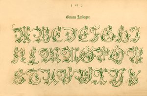 ドイツのアラベスク、1862 作： Unbekannt