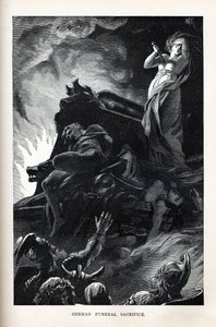 ドイツの葬儀の犠牲、1882年 作： Unbekannt