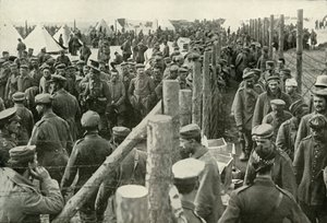ケージに入るドイツの囚人、1919年。 作： Unbekannt