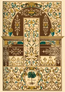 ドイツ ルネッサンスの天井と壁画、1898 年。 作： Unbekannt