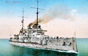 ドイツ戦艦ラインラント、c1910-1918 作： Unbekannt
