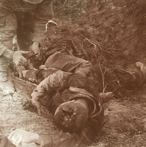 ドイツの遺体、シャンパーニュ、フランス北部、1915 作： Unbekannt