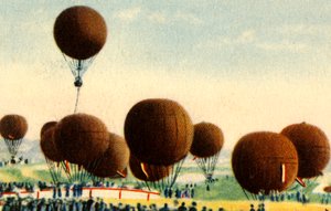 ドイツの熱気球大会、1932年。 作： Unbekannt