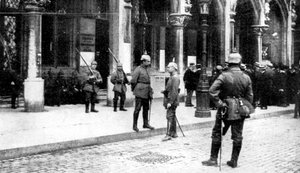 ドイツのブリュッセル占領、第一次世界大戦、1914年 作： Unbekannt
