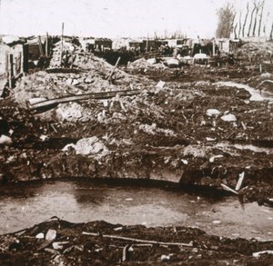ドイツのシェルター、ノールドスコート、フランダース、ベルギー、c1914-c1918 作： Unbekannt