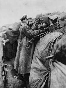 塹壕のドイツ兵、第一次世界大戦、1915 作： Unbekannt
