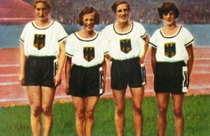 ドイツの女子4 x 100mリレーチーム、1928年。