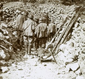 ドイツ人負傷、フランス北部、ベルモン、ティオーモン、c1914-c1918 作： Unbekannt
