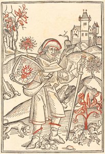 巡礼者としてのゲルソン、1489年。 作： Unbekannt