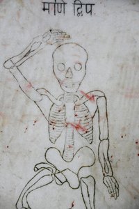 ネパール、ダクシン・カリ、カリ寺院を守る幽霊 作： Unbekannt