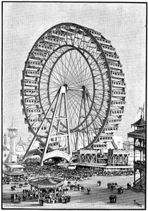 大観覧車、国際展示会、シカゴ、1893 作： Unbekannt