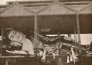巨大な涅槃像、ペグ、1900年。 作： Unbekannt
